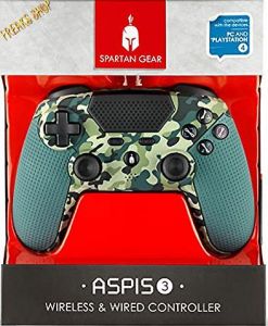 PS4 Controller Spartan Gear camo wired APSIS 3