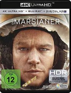 Blu-Ray Marsianer, Der - Rettet Mark Watney  (4K Ultra HD + BR)  2 Discs  Min:142/DD5.1/WS 
