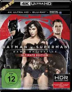 Blu-Ray Batman v Superman - Dawn of Justice  UHD Edition  (in 4k gefilmt)  2 Discs  Min:182/DD5.1/WS