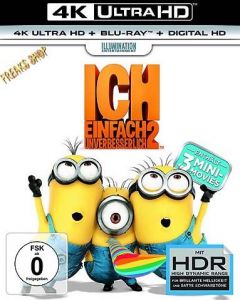 Blu-Ray Ich - Einfach unverbesserlich 2  4K Ultra + UV  (UHD + BR)  2 Discs  Min:98/DD5.1/WS
