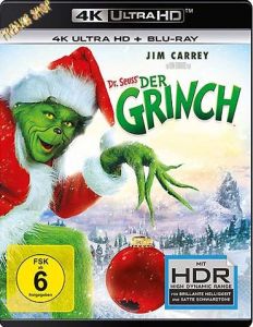 Blu-Ray Grinch, The  4K Ultra  (UHD + BR)  2 Discs  Min:105/DTS-HD/WS