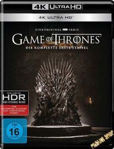 Blu-Ray Game of Thrones  Staffel 1  4K Ultra  (BR + UHD)  -komplett-  4 Discs  Min:562/DD5.1/WS