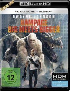 Blu-Ray RAMPAGE: BIG MEETS BIGGER  4K-Ultra  (BR + UHD)  2 Discs  Min:108/DD5.1/WS